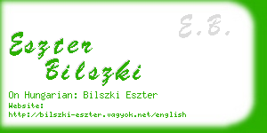 eszter bilszki business card